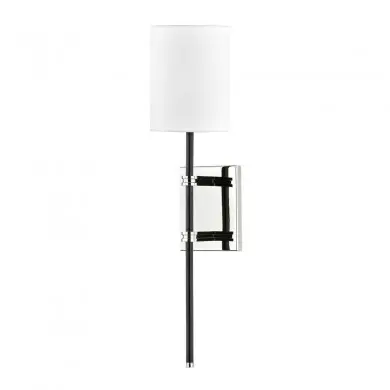 Applique Murale DENISE 1x40W E14 Nickel poli Noir MITZI H547101-PN/BK-CE