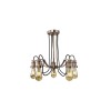 Suspension OLIVIA 5x60W E27 Cuivre antique SEARCHLIGHT 1065-5CU