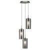 Suspension DUO 2 3x60W E14 Chromé Argent satiné SEARCHLIGHT 2300-3SM