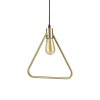 Suspension ABC Laiton antique E27 1x70W  IDEAL LUX 207834