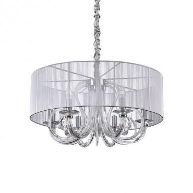 Lustre SWAN Argenté E14 6x40W IDL_208152 208152 Lustre SWAN Argenté E14 6x40W IDEAL LUX 208152