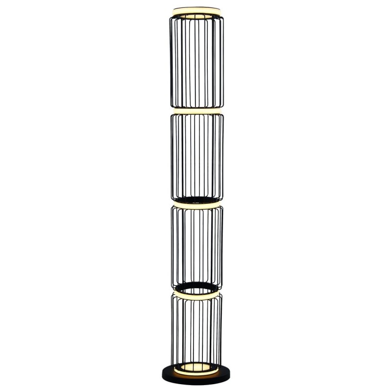 Lampadaire CIRCOLO 1x37W LED Noir Blanc SC_54211-1BK 54211-1BK Lampadaire CIRCOLO 1x37W LED Noir Blanc SEARCHLIGHT 54211-1BK