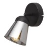 Applique Murale MEGA 1x40W E14 Noir Fumé SEARCHLIGHT 61170-1SM