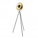 Lampadaire BLINK 1x40W E27 Noir Or Chromé