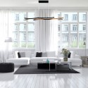 Suspension BLOOM 1x41W LED Noir Effet bois