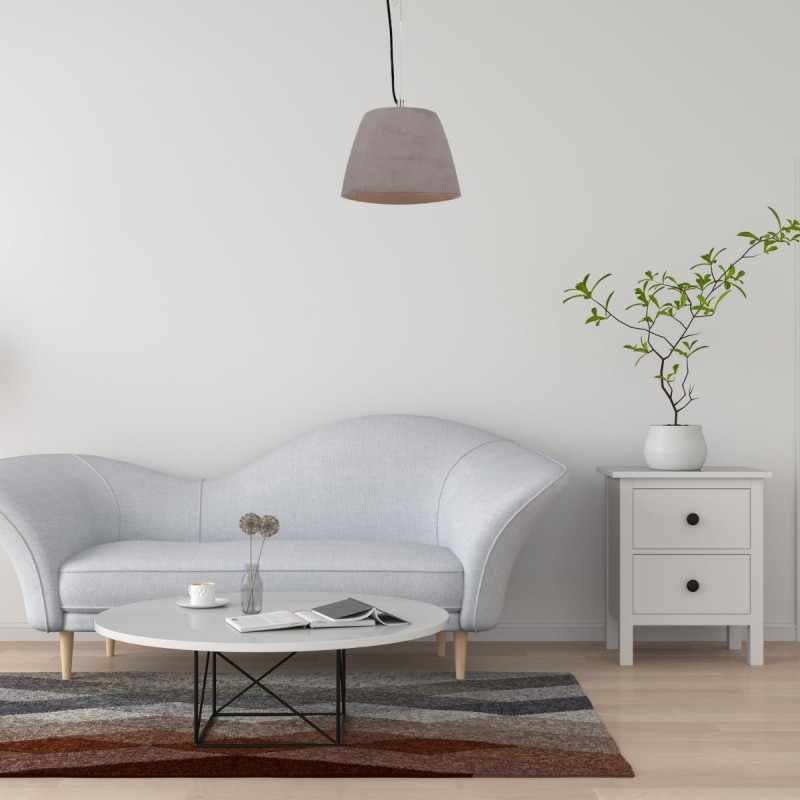 Suspension TRIANGLE Gris E27 1x14W 22-150cm MANTRA 4825