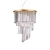 Suspension Lustre Cascade CARLTON Or E14 12x40W IDEAL LUX 213521