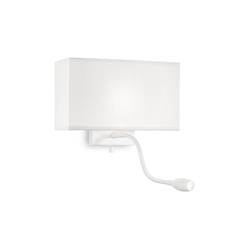 Applique Murale HOTEL Blanc E27/LED 1+1x60/1W IDEAL LUX 215693