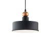 Suspension TRIADE Gris E27 1x42W D24,5cm IDEAL LUX 221489