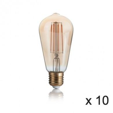 Ampoule (x10) 4W E27 Ambré D6,4 IDEAL LUX 223919