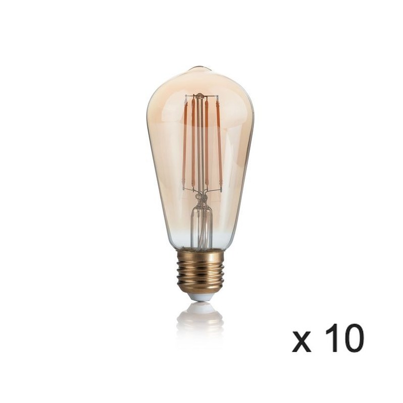 Ampoule (x10) 4W E27 Ambré D6,4 IDEAL LUX 223919