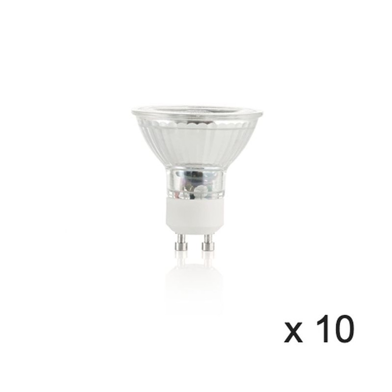 Ampoule (x10) 7W GU10 Transparent D5 224367 IDEAL LUX 224367