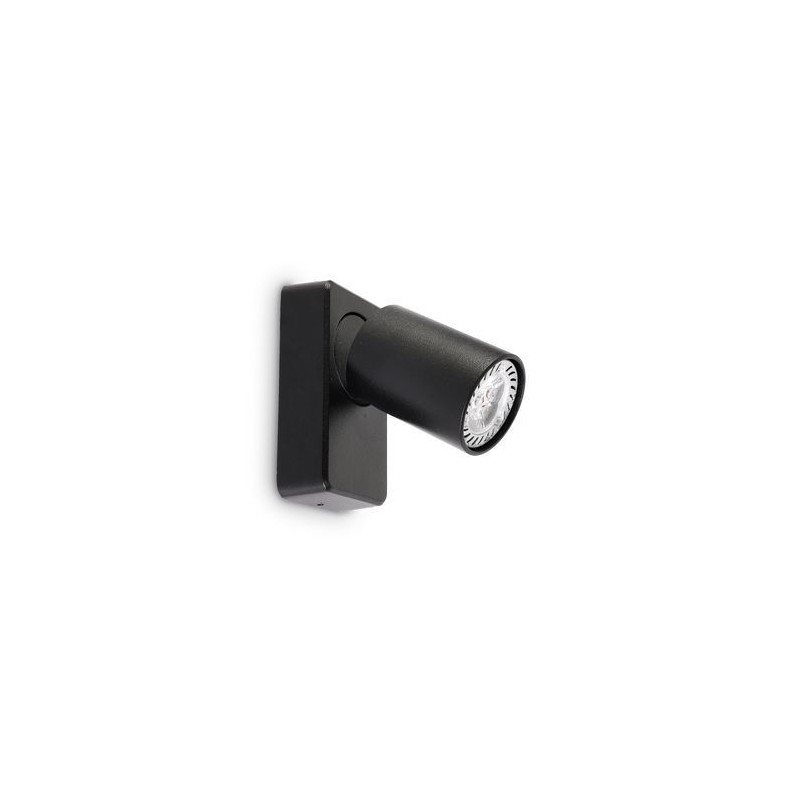 Applique Murale RUDY Noir 1xGU10 35W IDEAL LUX 229010