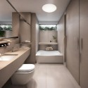 Plafonnier Salle de Bain Paolo Blanc 1x15W SMD LED