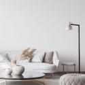 Lampadaire VENICE 1x15W E27 Noir Satiné Rose