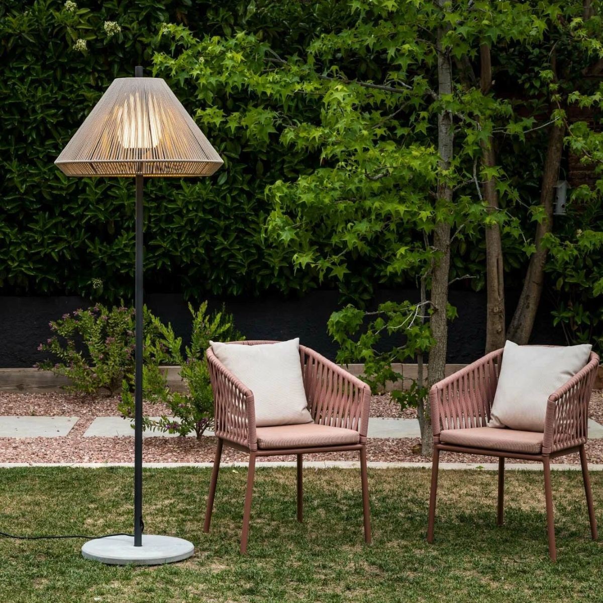 Atmosphera Lampadaire Extérieur Zack H108cm Graphite - Éclairage Moderne Pour Jardin Et Terrasse
