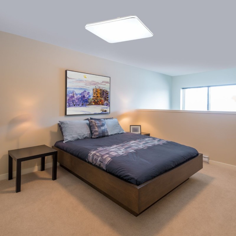 Plafonnier BLANCA 1x46W Blanc 4000K Carré TRI_R64144201 R64144201 Plafonnier BLANCA 1x46W Blanc 4000K Carré TRIO LIGHTING R64144201