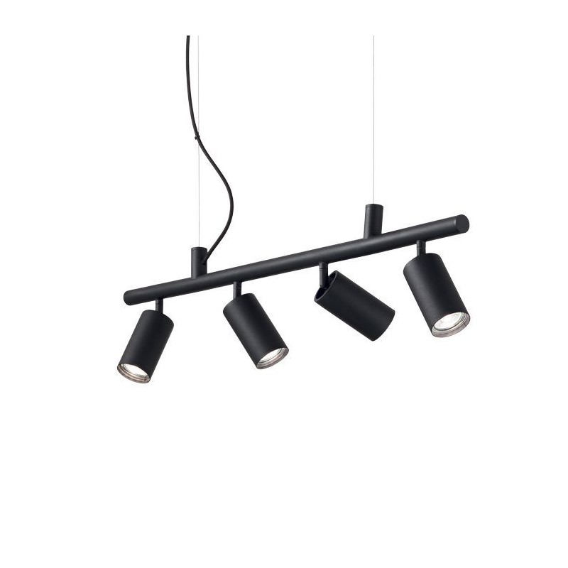 Suspension DYNAMITE Noir 4xGU10 28W IDEAL LUX 231341