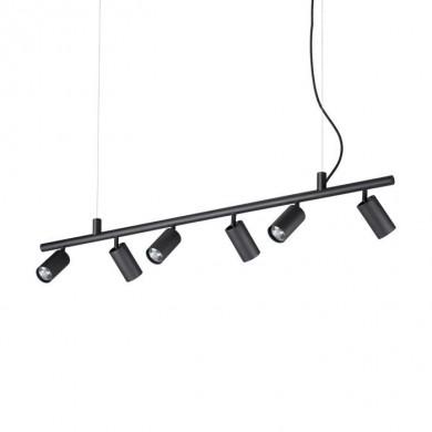 Suspension DYNAMITE Noir 6xGU10 28W IDEAL LUX 231396