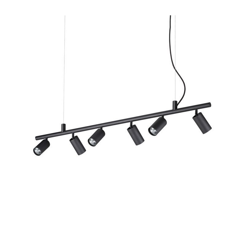 Suspension DYNAMITE Noir 6xGU10 28W IDEAL LUX 231396