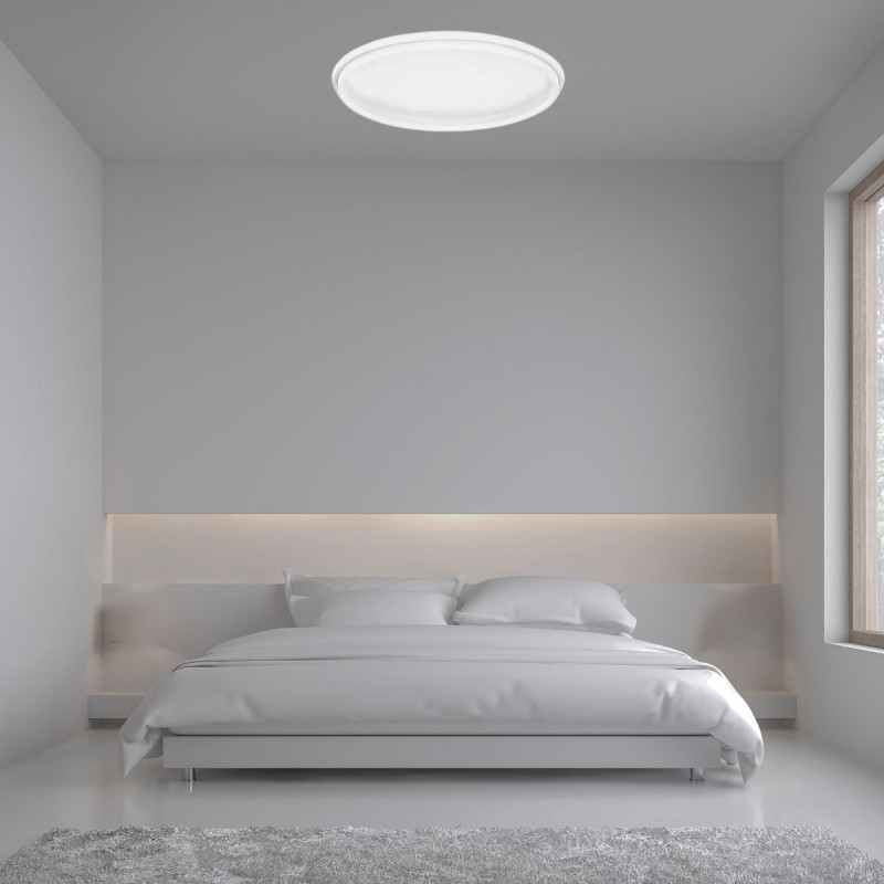 Plafonnier WILLOW 60W LED Blanc Sable H6 NL_9212916 9212916 Plafonnier WILLOW 60W LED Blanc Sable H6 NOVA LUCE 9212916