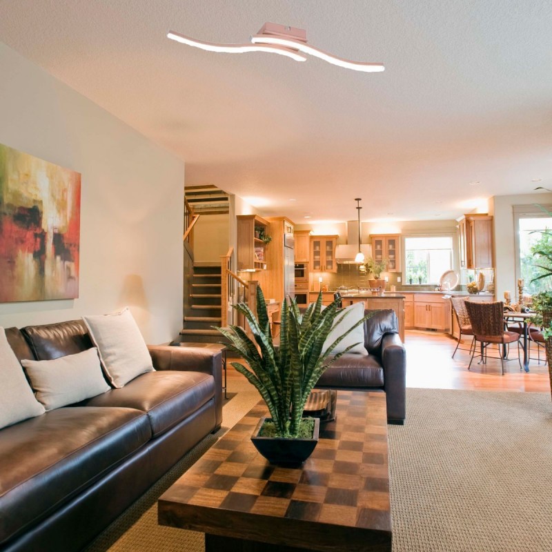 Plafonnier Route 2x5W SMD LED Or Rose TRIO LIGHTING R62472499