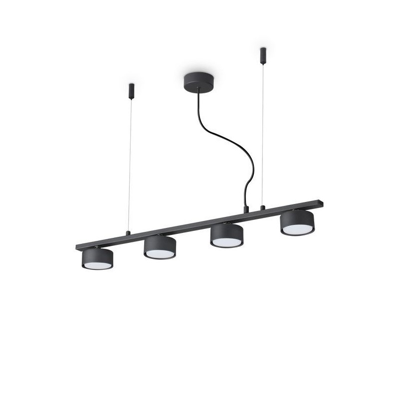 Suspension MINOR Noir 4xGX53 15W IDEAL LUX 235455