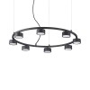 Suspension MINOR Noir 8xGX53 15W IDEAL LUX 235547