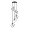 Suspension ICE Noir 5xE27 60W IDEAL LUX 237664