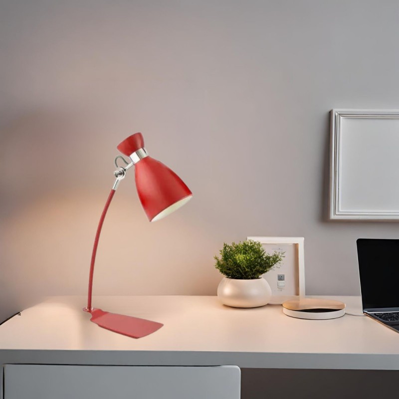 Lampe de Table Rouge E14 20W Retro FAR_20005 20005 Lampe de Table Rouge E14 20W Retro FARO 20005