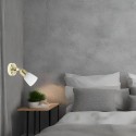 Applique Murale SOFIA 1x40W E14 LAITON VERRE ALBATRE