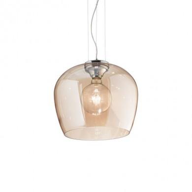 Suspension BLOSSOM Ambre Chromé 1xE27 60W IDEAL LUX 241524