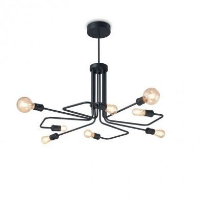 Suspension TRIUMPH Noir 8xE27 60W IDEAL LUX 242347