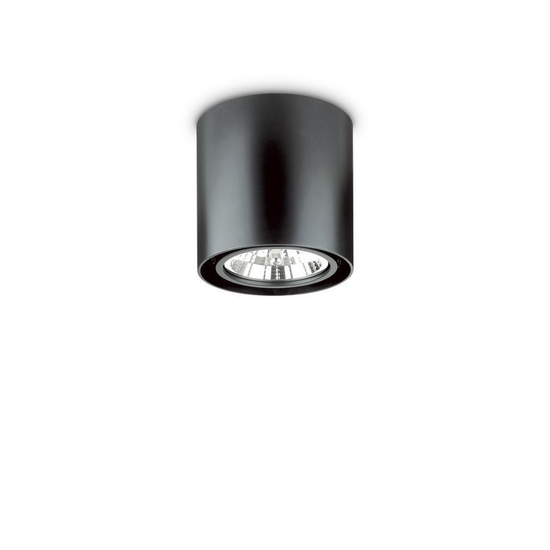 Plafonnier MOOD Noir 1xGU10 50W Rond IDEAL LUX 243450