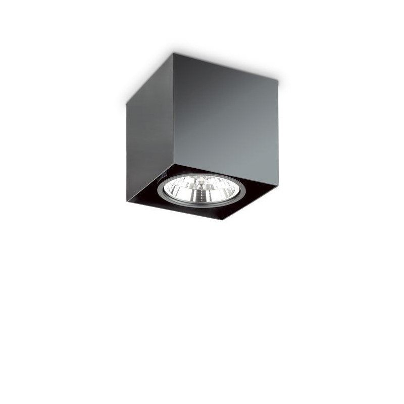 Plafonnier MOOD Noir 1xGU10 50W Carré IDEAL LUX 243931