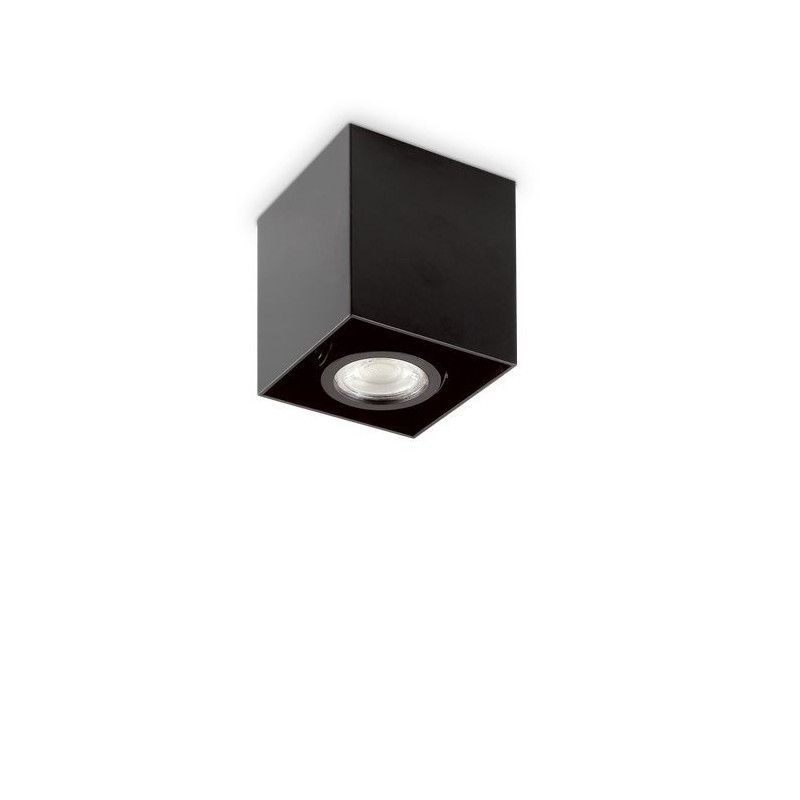 Plafonnier MOOD Noir 1xGU10 28W Carré IDEAL LUX 243948