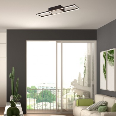 Plafonnier Rigido 1x22W SMD LED Noir Mat TRIO LIGHTING R67172132