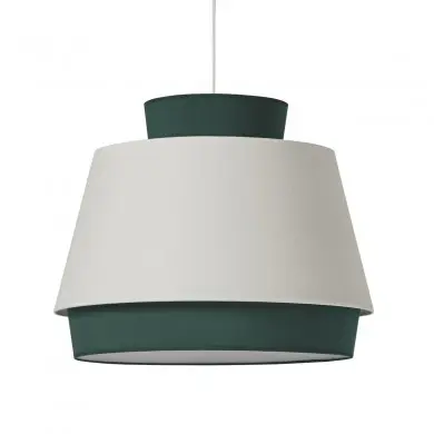 Suspension Aspen 1X15W Max LED E27 Vert - Lin - Kit Blanc H2870 ACB C391662VELI