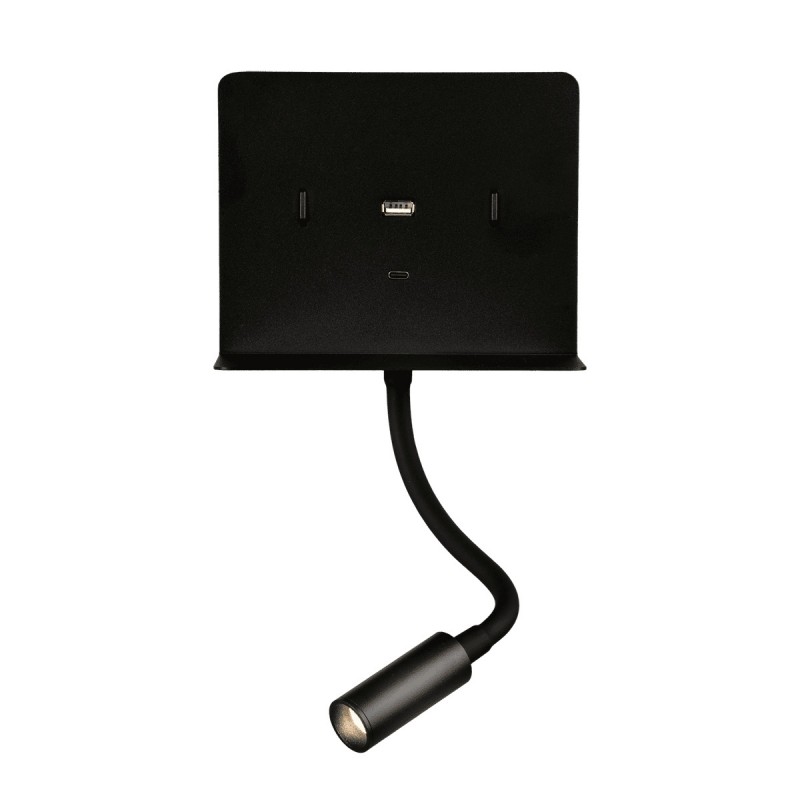 Applique murale Calma 1X6W LED Noir ACB A3836001N