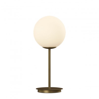 Lampe de table Parma 1X15W Max LED E27 Or mat antique - Opale ACB S3946080O