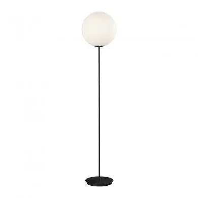 Lampadaire Parma 1X15W Max LED E27 Noir mat - Opale AC_H3946180N H3946180N Lampadaire Parma 1X15W Max LED E27 Noir mat - Opale ACB H3946180N