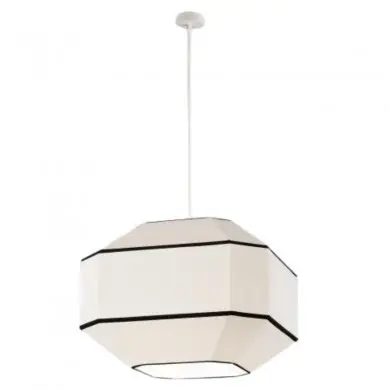 Suspension Bauhaus 1X15W Max LED E27 Blanc - Noir - Kit blanc H2850 ACB C3917682BN