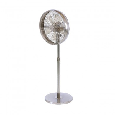 Ventilateur sur pied Breeze Pedestal Fan Chrome et Transparent BOUTICA DESIGN 213117EU