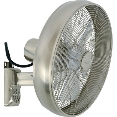 Ventilateur Breeze Wall Fan Chrome et Transparent BOUTICA DESIGN 213126EU