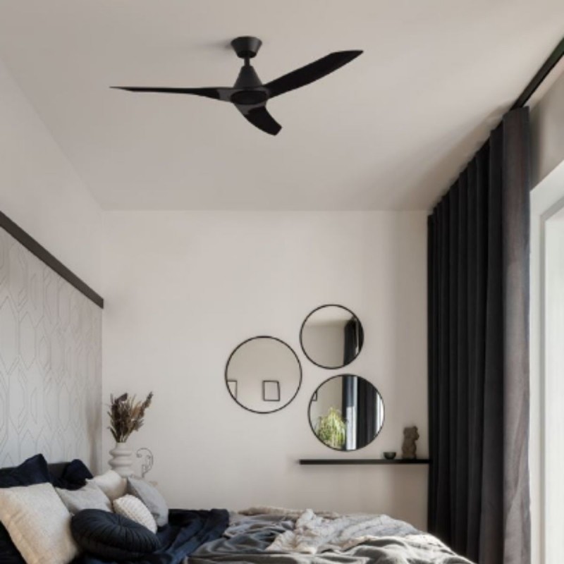 Ventilateur Plafond Pote 110 cm Noir NL_9952364 Ventilateur Plafond Pote 110 cm Noir NOVA LUCE