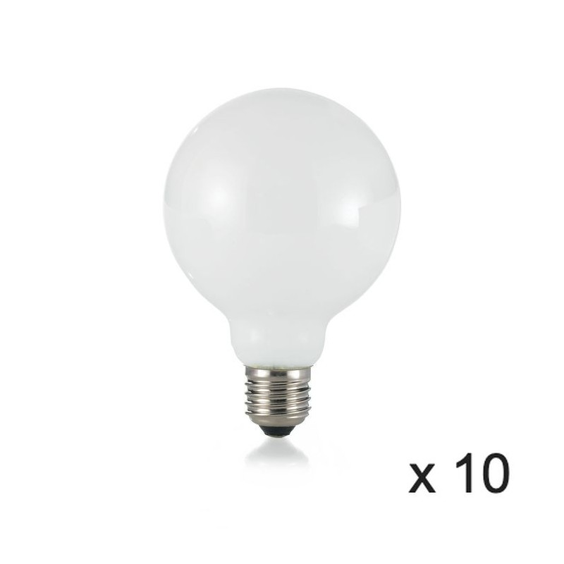 Ampoule (x10) 8W E27 Blanc D9,5 252186 IDEAL LUX 252186