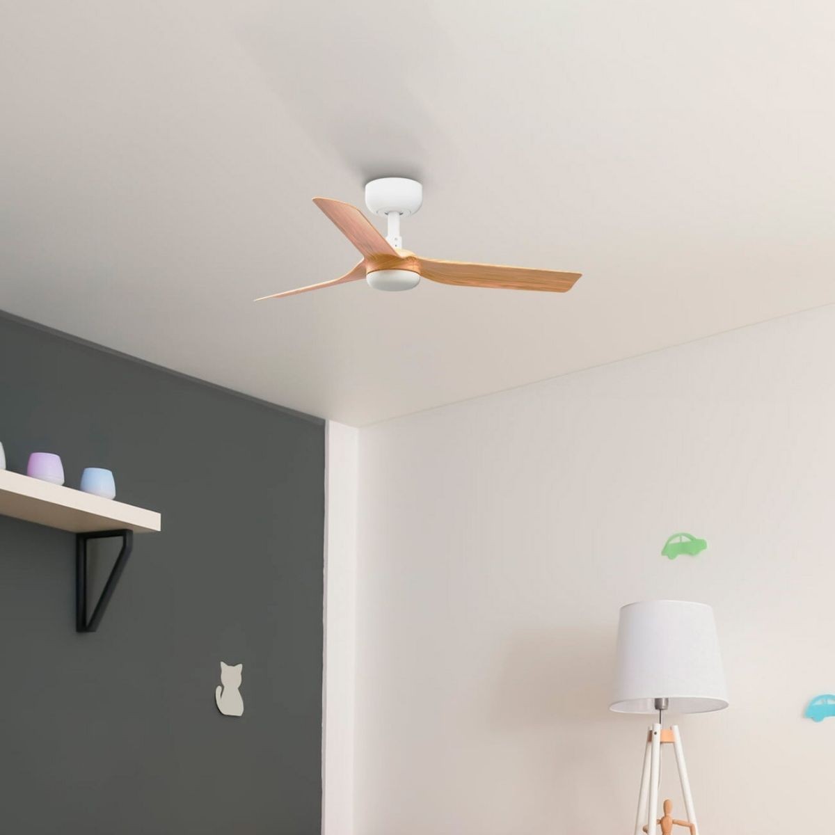 Ventilateur de plafond DC 6 vitesses PUNT noir