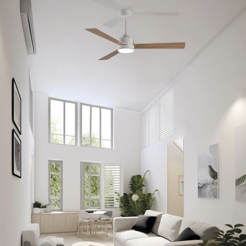 Ventilateur Plafond Shamal LED Blanc 132cm ACB 841451