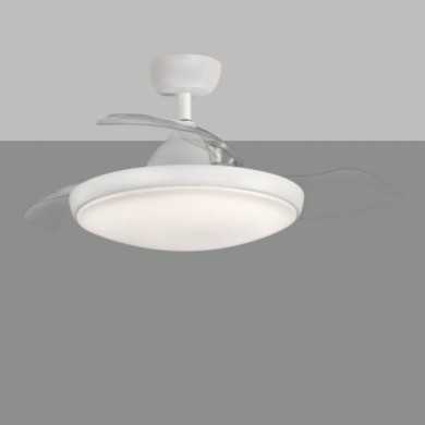 Ventilateur Plafond Zonda LED Blanc mat 107cm ACB 841451