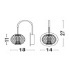 Applique Murale BRILLANTE Chrome 4W LED NOVA LUCE 9186906